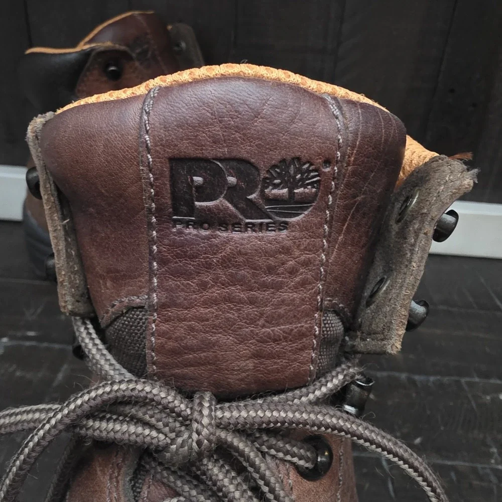 Timberland PRO Series Steel‎ Toe Safety Boots Womens 8.5M Brown Leather 26388